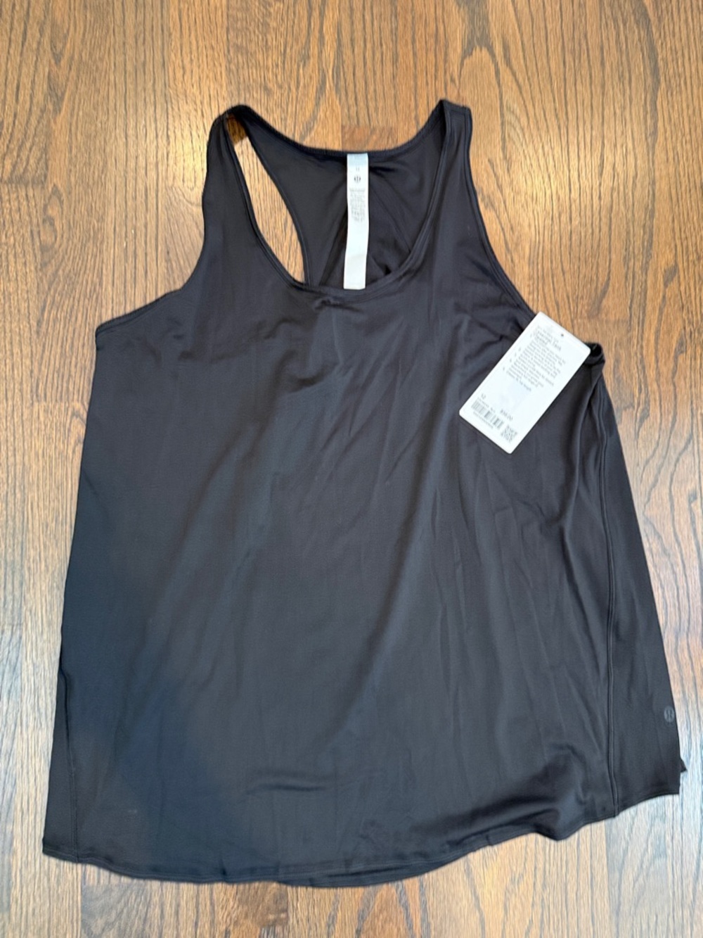 lululemon Essential Tank - Pleated - Black - Size 12